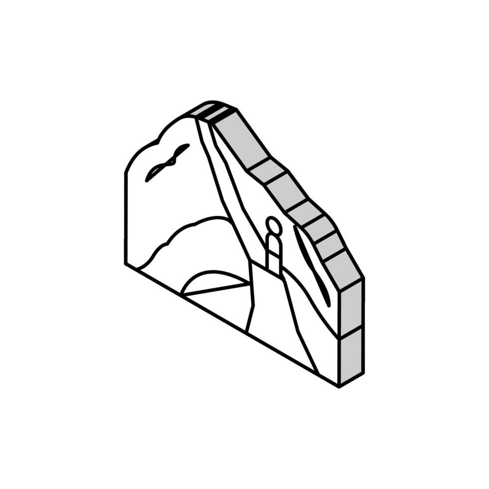 haïku escaliers isométrique icône vecteur illustration