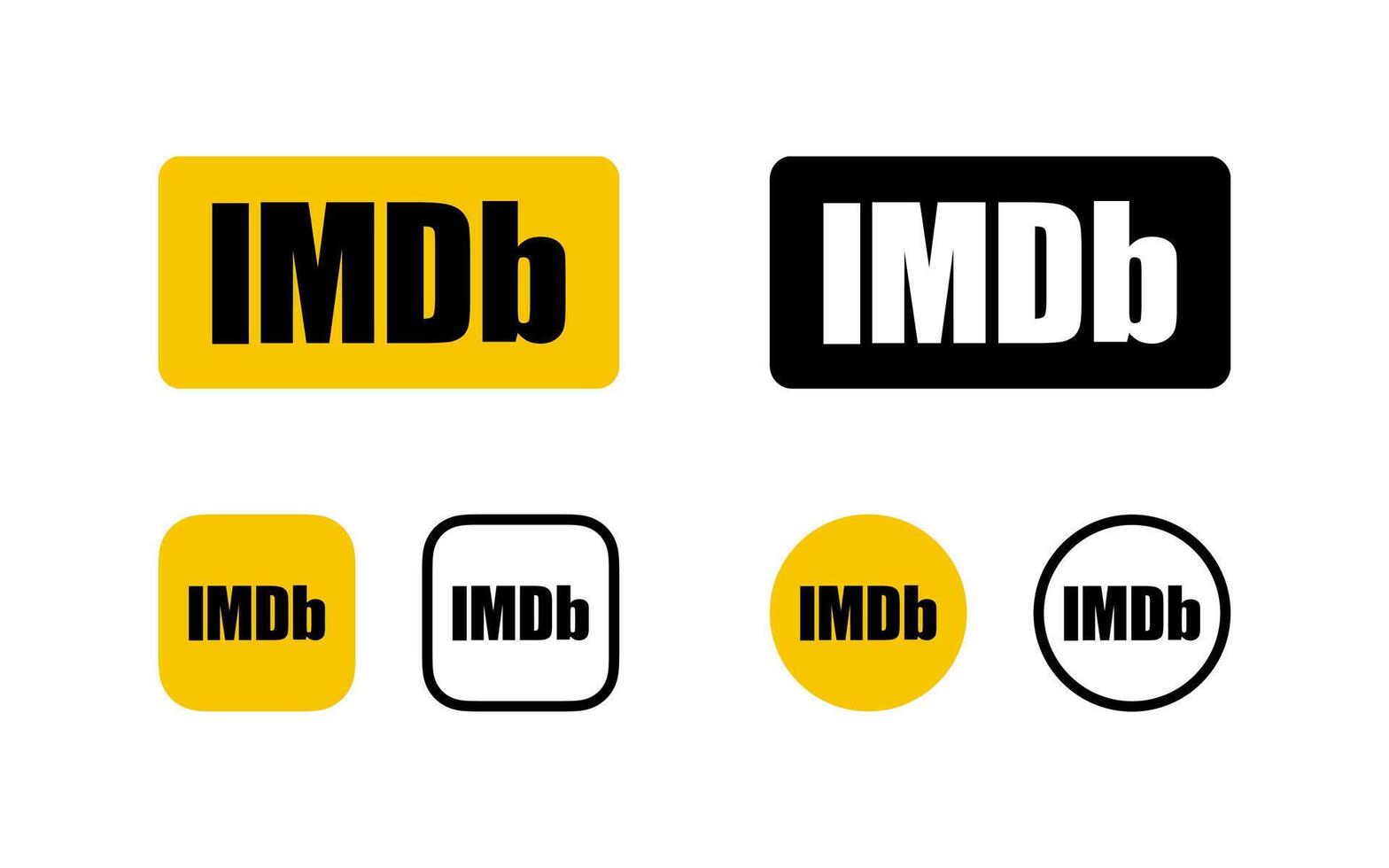 imdb logos. éditorial utilisation seul. vinnitsa, Ukraine - février 20, 2024 vecteur