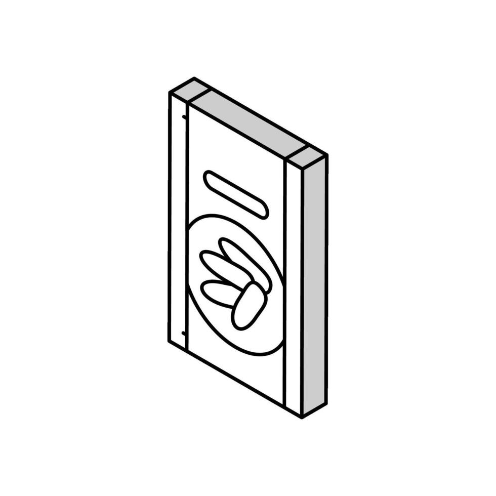 concombre la graine isométrique icône vecteur illustration