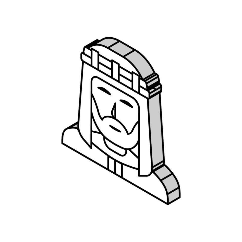 égyptien citoyenne isométrique icône vecteur illustration