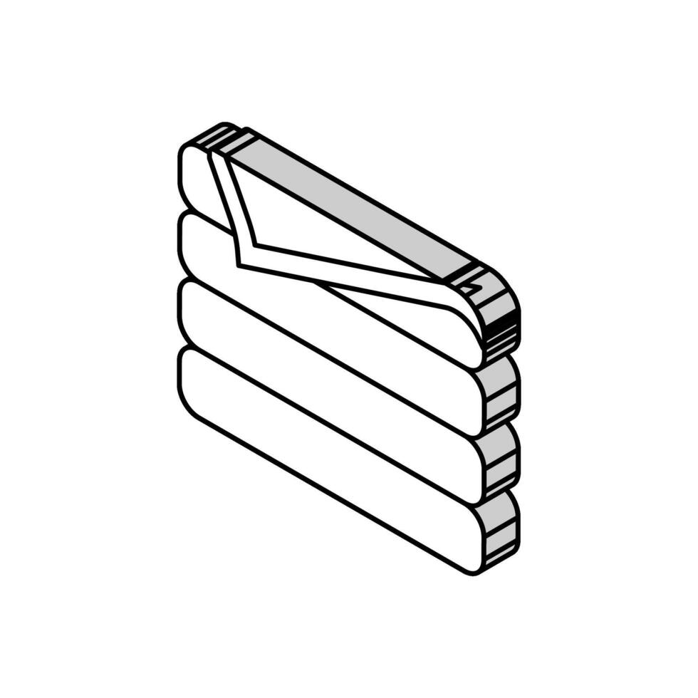 gaufre couverture isométrique icône vecteur illustration