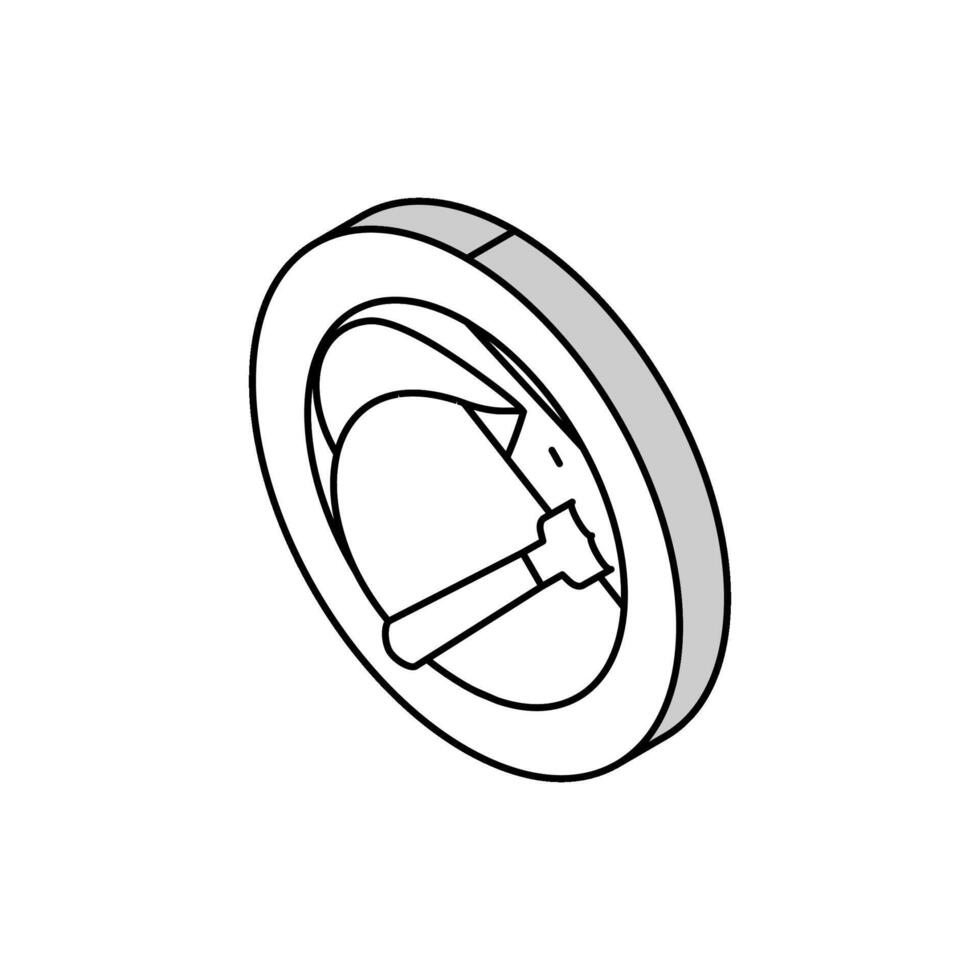 végétalien feuille isométrique icône vecteur illustration