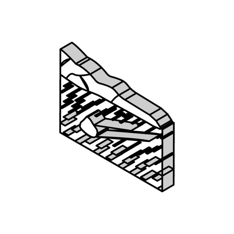 illustration vectorielle d'icône isométrique de la vallée de la mort vecteur