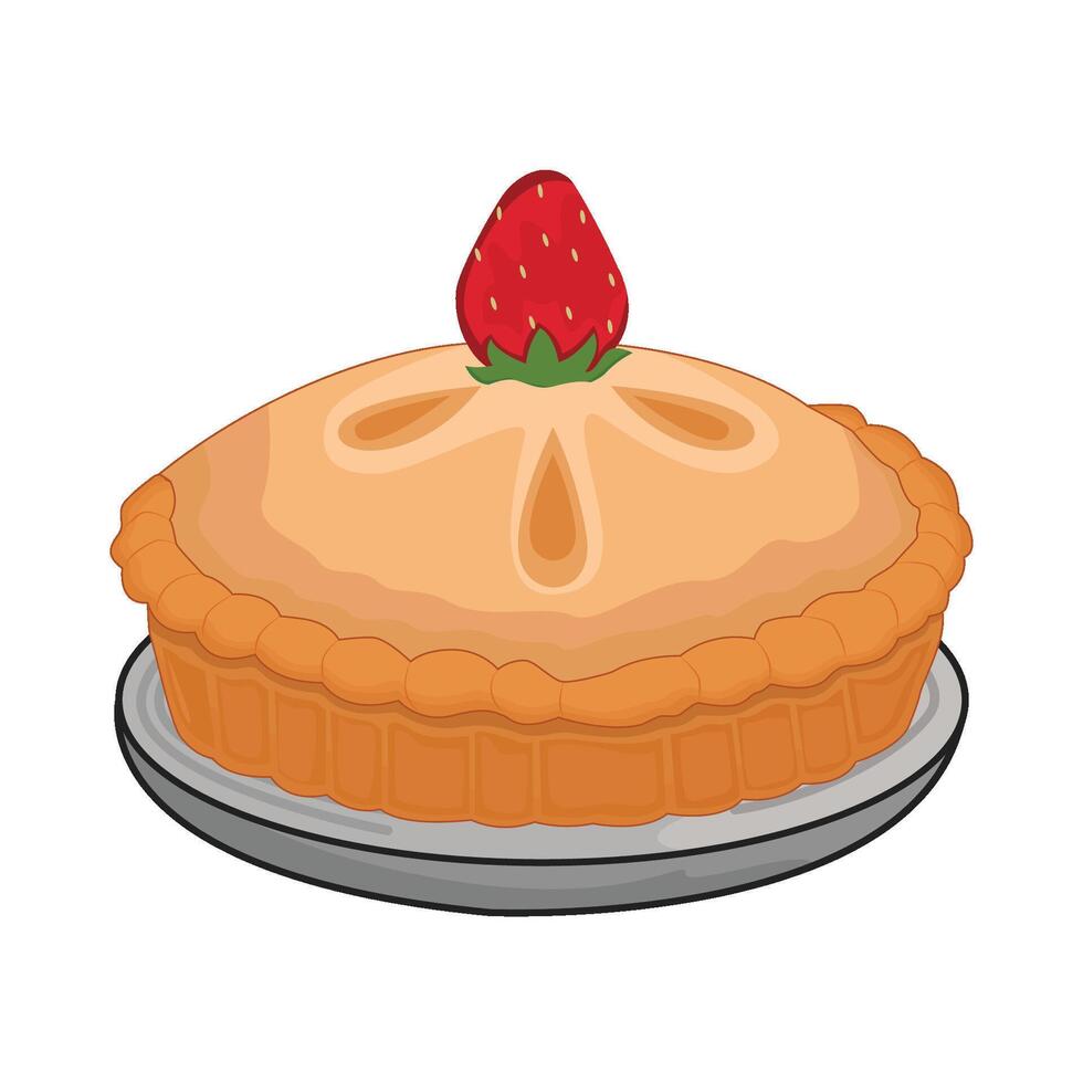 illustration de tarte vecteur