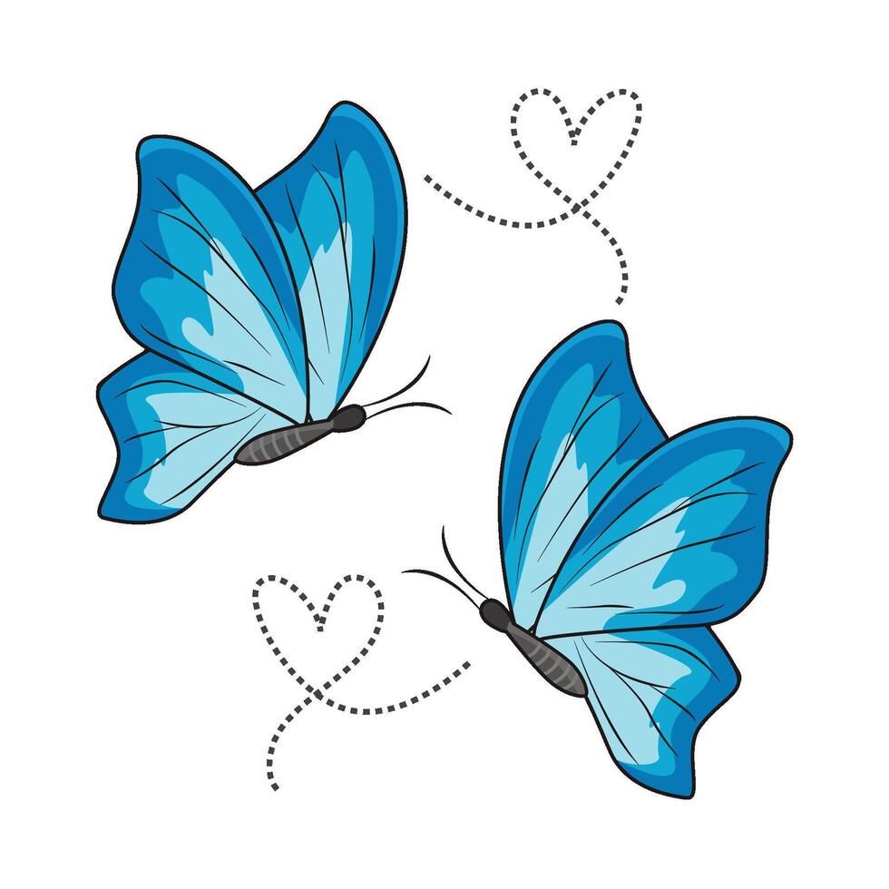 illustration de papillon vecteur