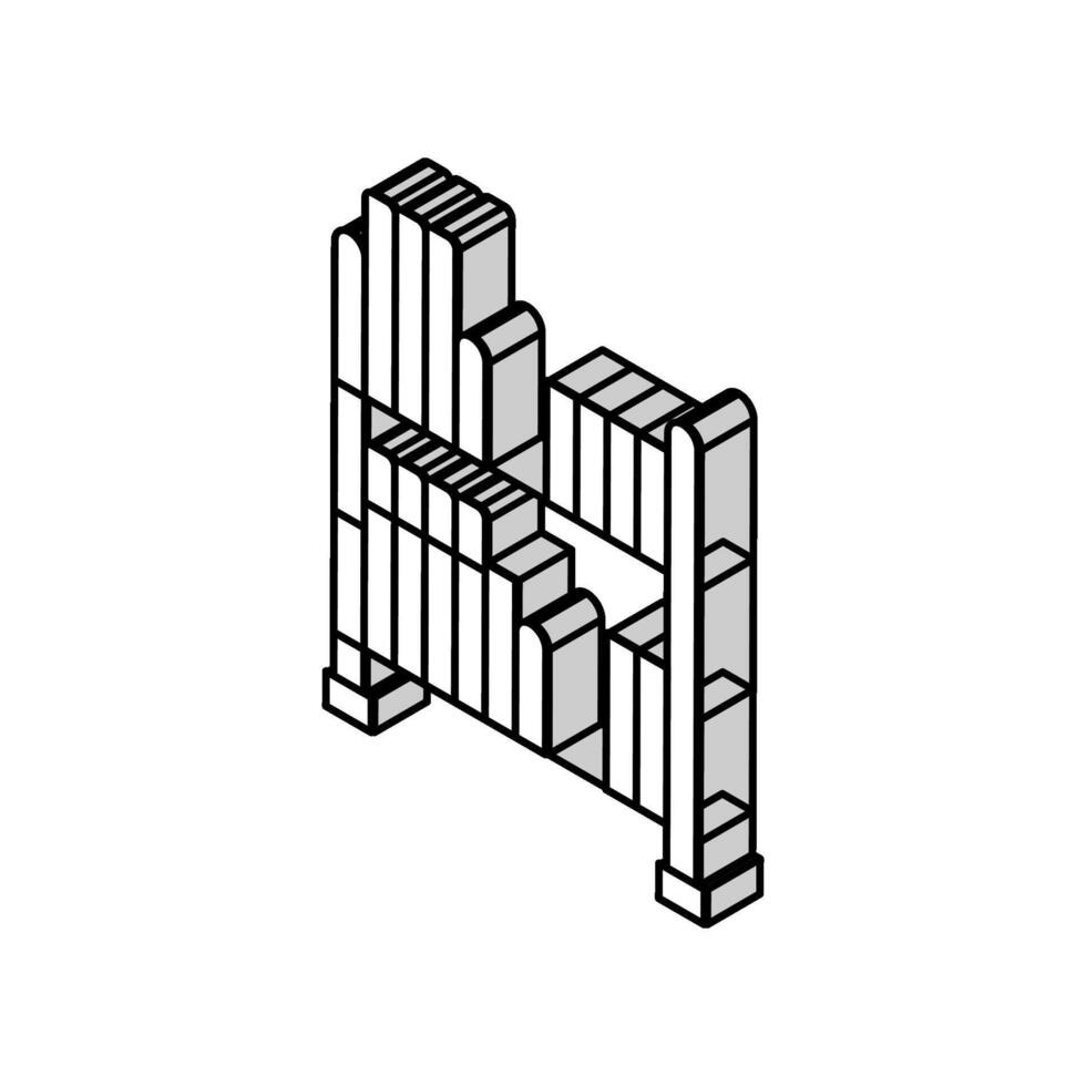 vidéo Jeu titulaire isométrique icône vecteur illustration