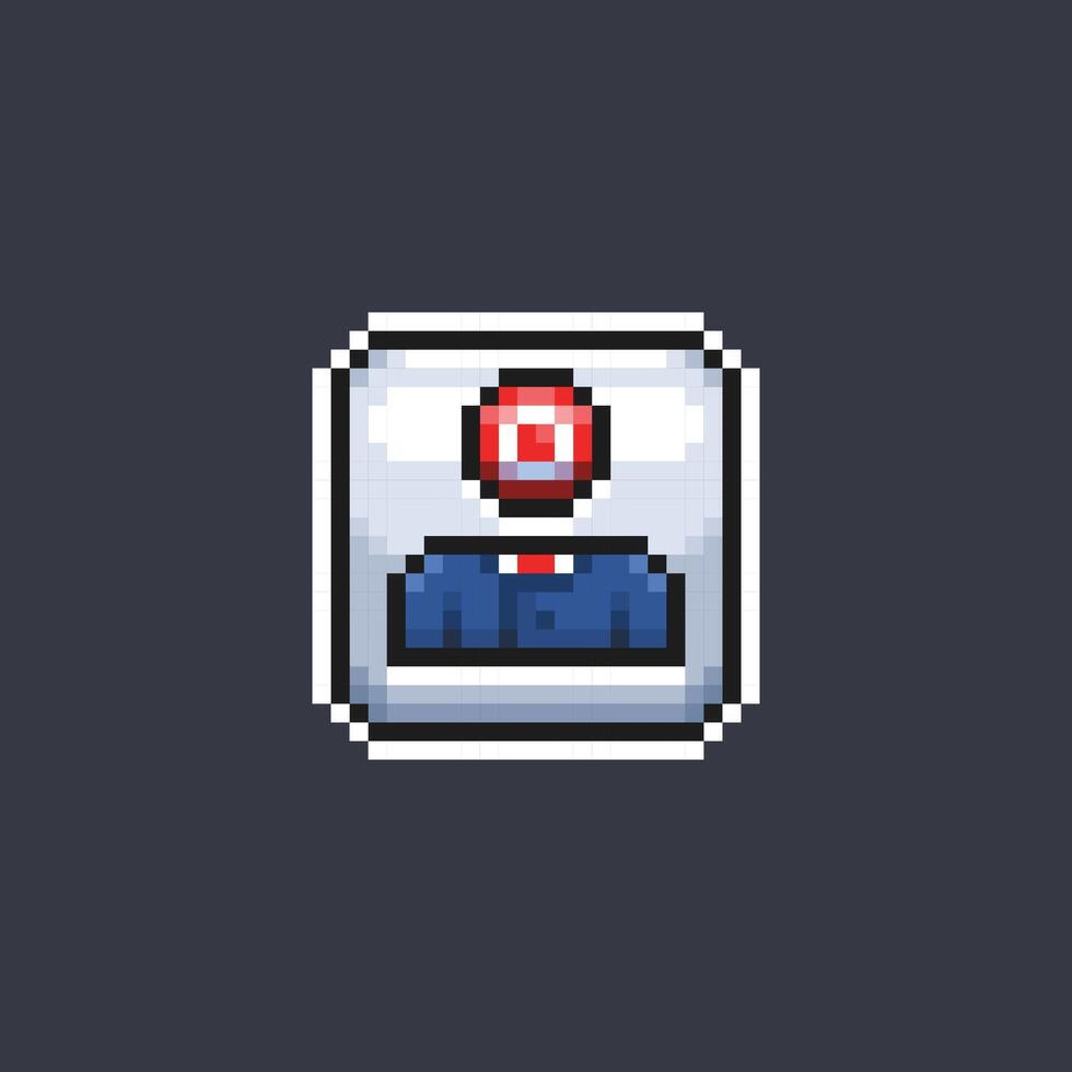 cible cercle tête personnage signe dans pixel art style vecteur