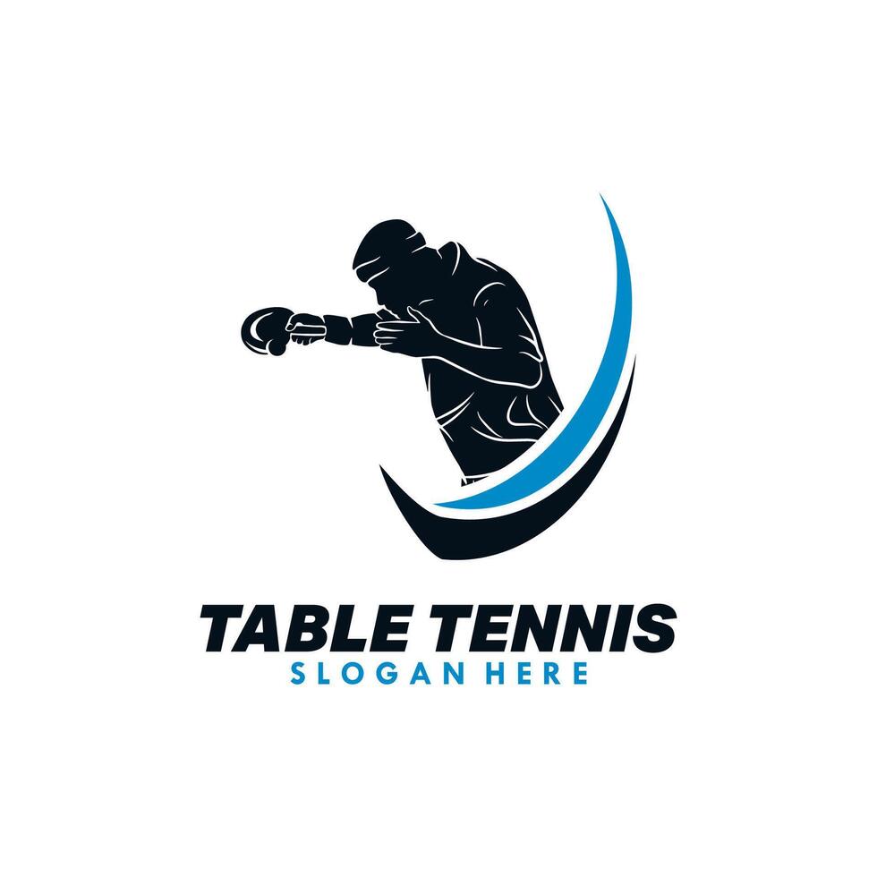 table tennis sport logo conception modèle vecteur