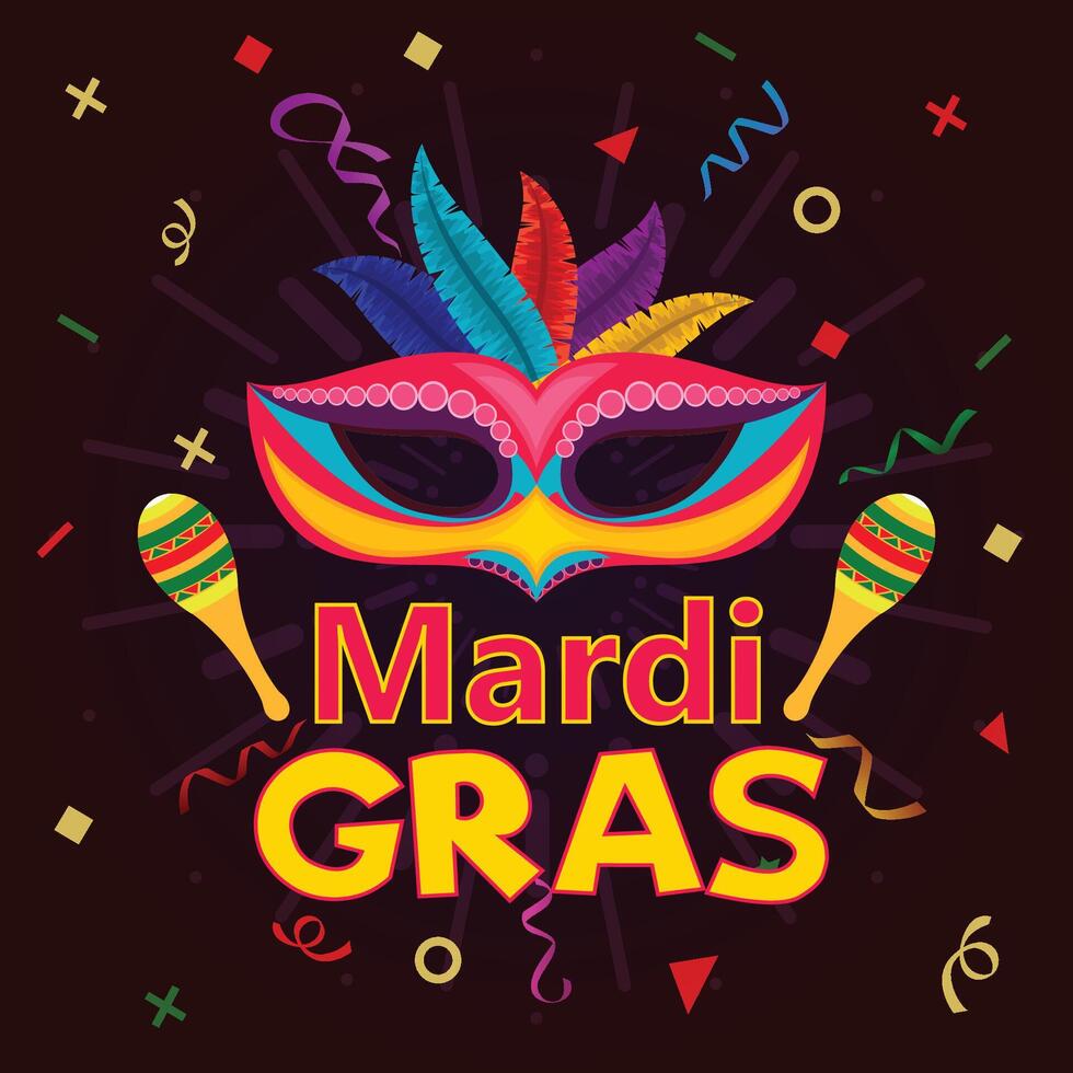 mardi gras carnaval fête fête Contexte vecteur illustration