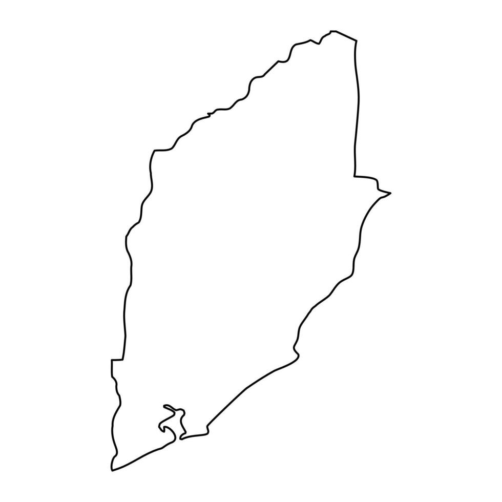 rocha département carte, administratif division de Uruguay. vecteur illustration.