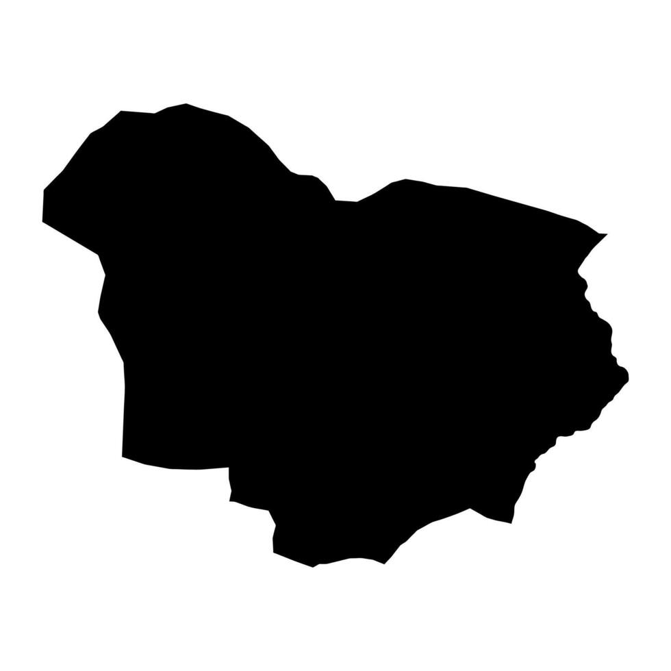 ouaddaï Région carte, administratif division de tchad. vecteur illustration.