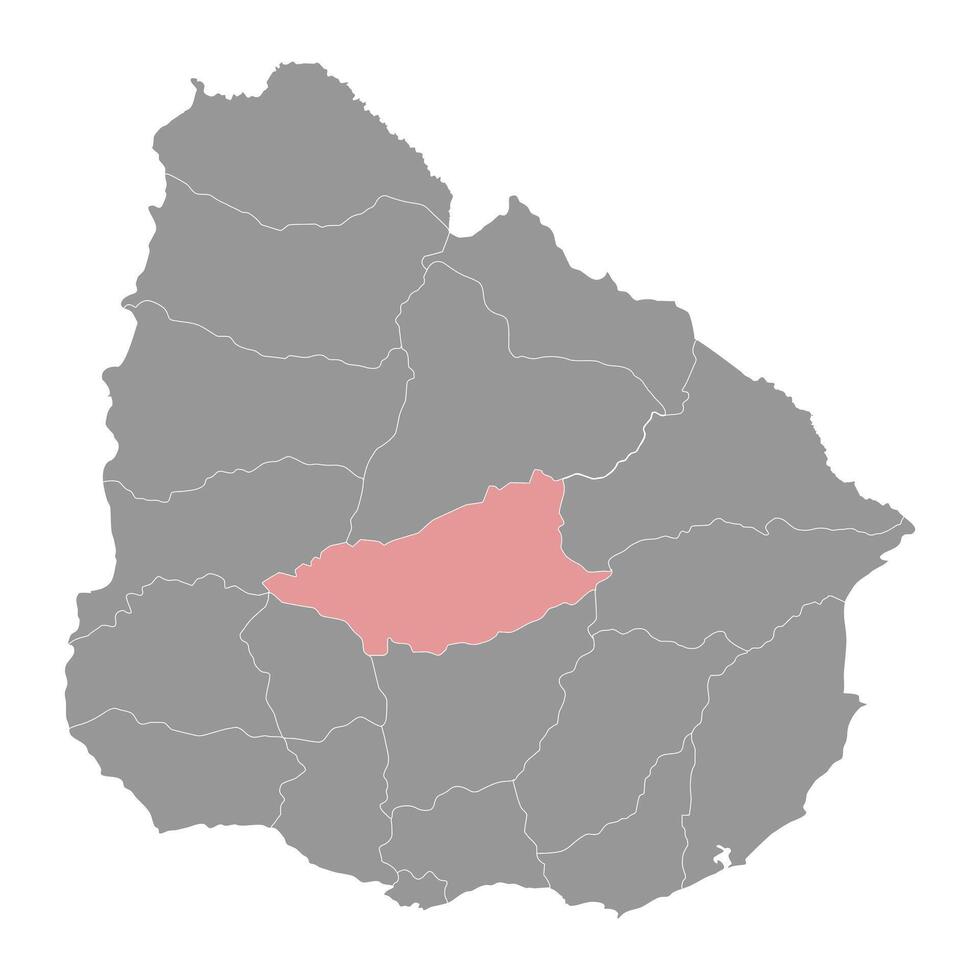 durazno département carte, administratif division de Uruguay. vecteur illustration.