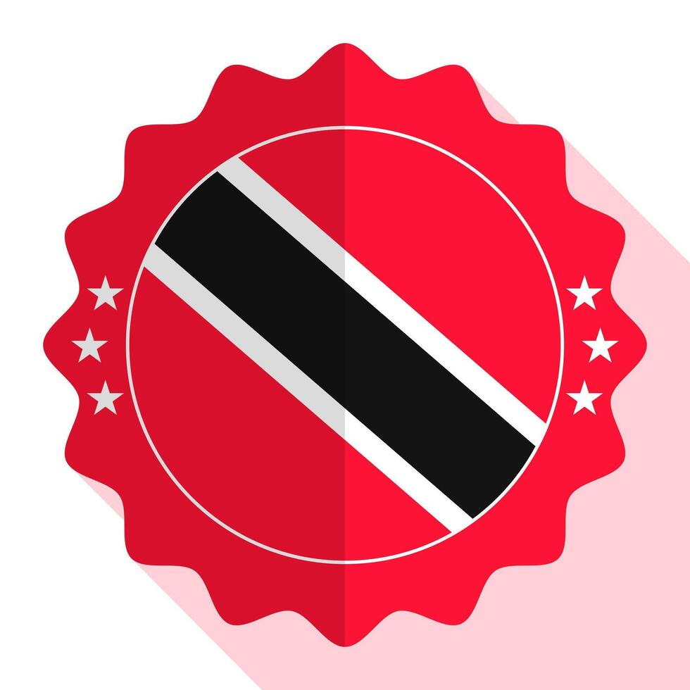 Trinidad et Tobago qualité emblème, étiqueter, signe, bouton. vecteur illustration.