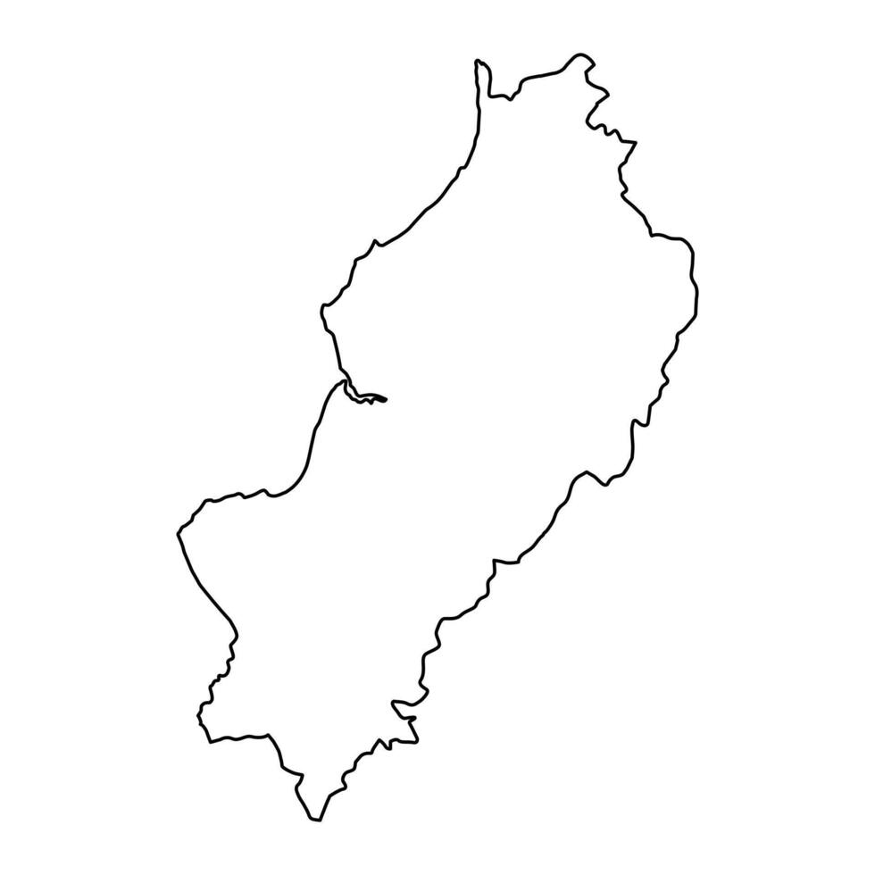 manabi Province carte, administratif division de équateur. vecteur illustration.