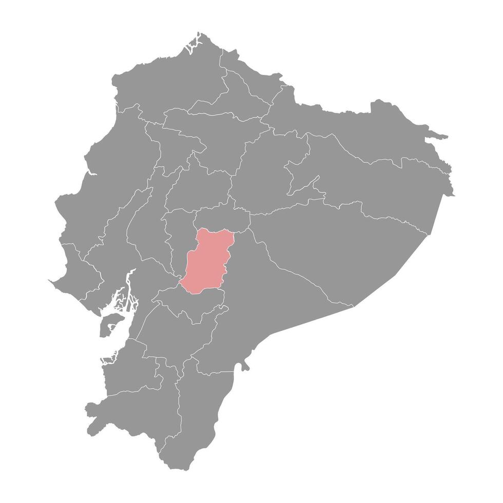 chimborazo Province carte, administratif division de équateur. vecteur illustration.