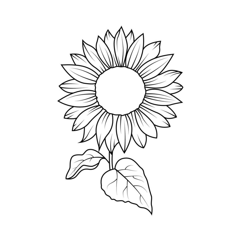 le illustration de tournesol vecteur