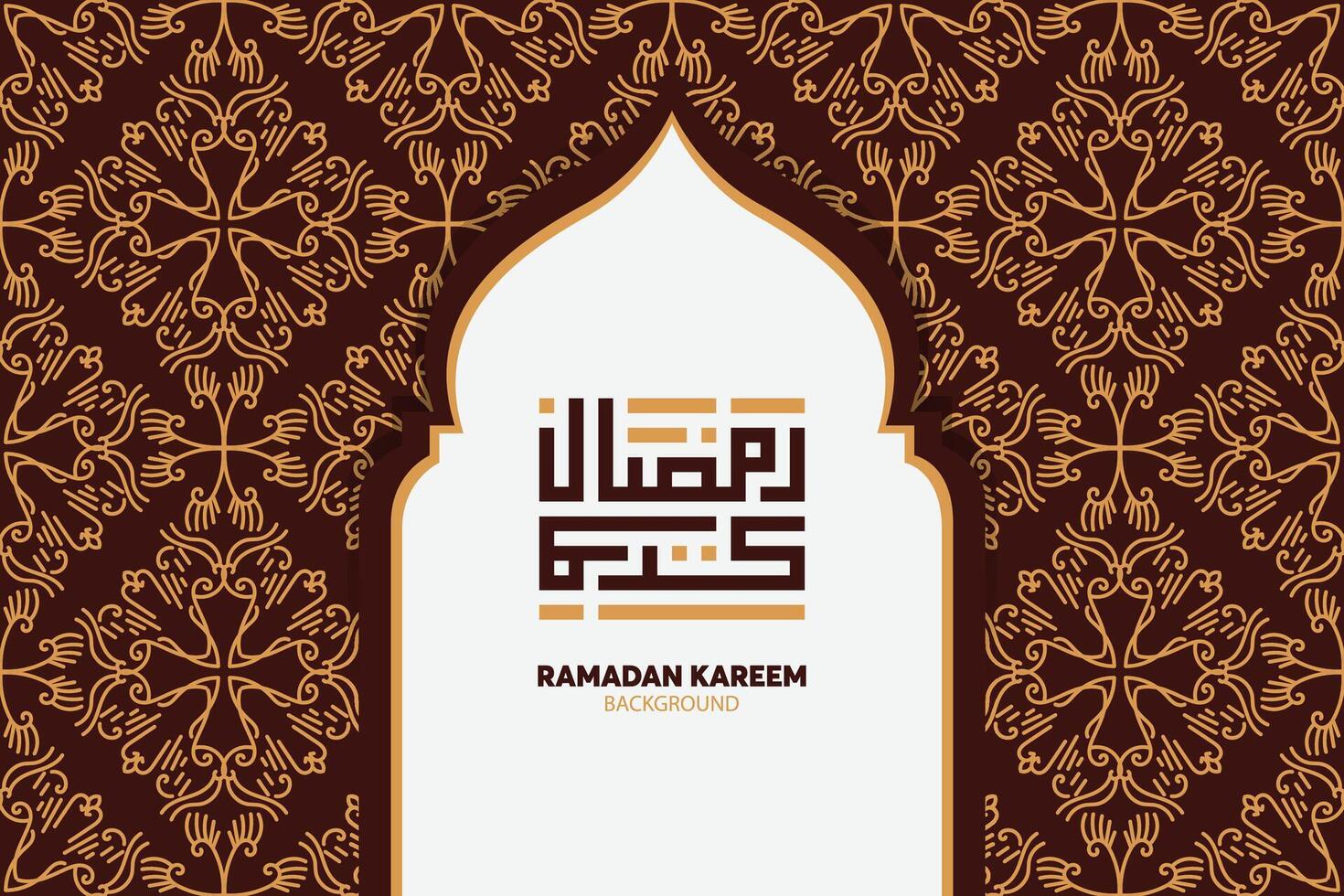 calligraphie arabe ramadan kareem. mois islamique du ramadan en conception de voeux de logo arabe vecteur