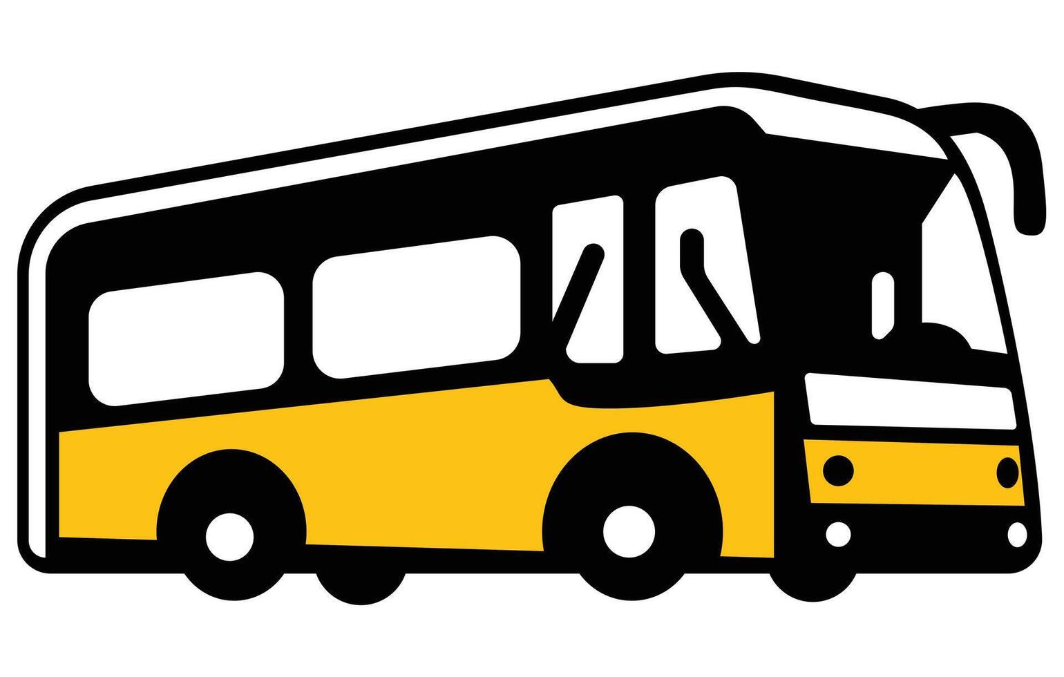 cool moderne plat conception Publique transport. ville bus, prendre Publique transport concept icône. vecteur