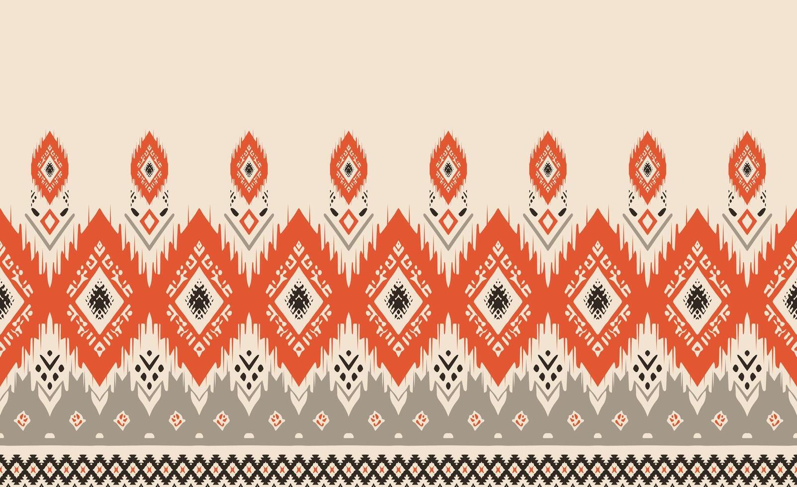 ethnique abstrait ikat art. sans couture modèle dans tribal, populaire broderie, et mexicain style. aztèque géométrique art ornement imprimer. conception pour tapis, fond d'écran, vêtements, emballage, tissu, couverture, textile vecteur