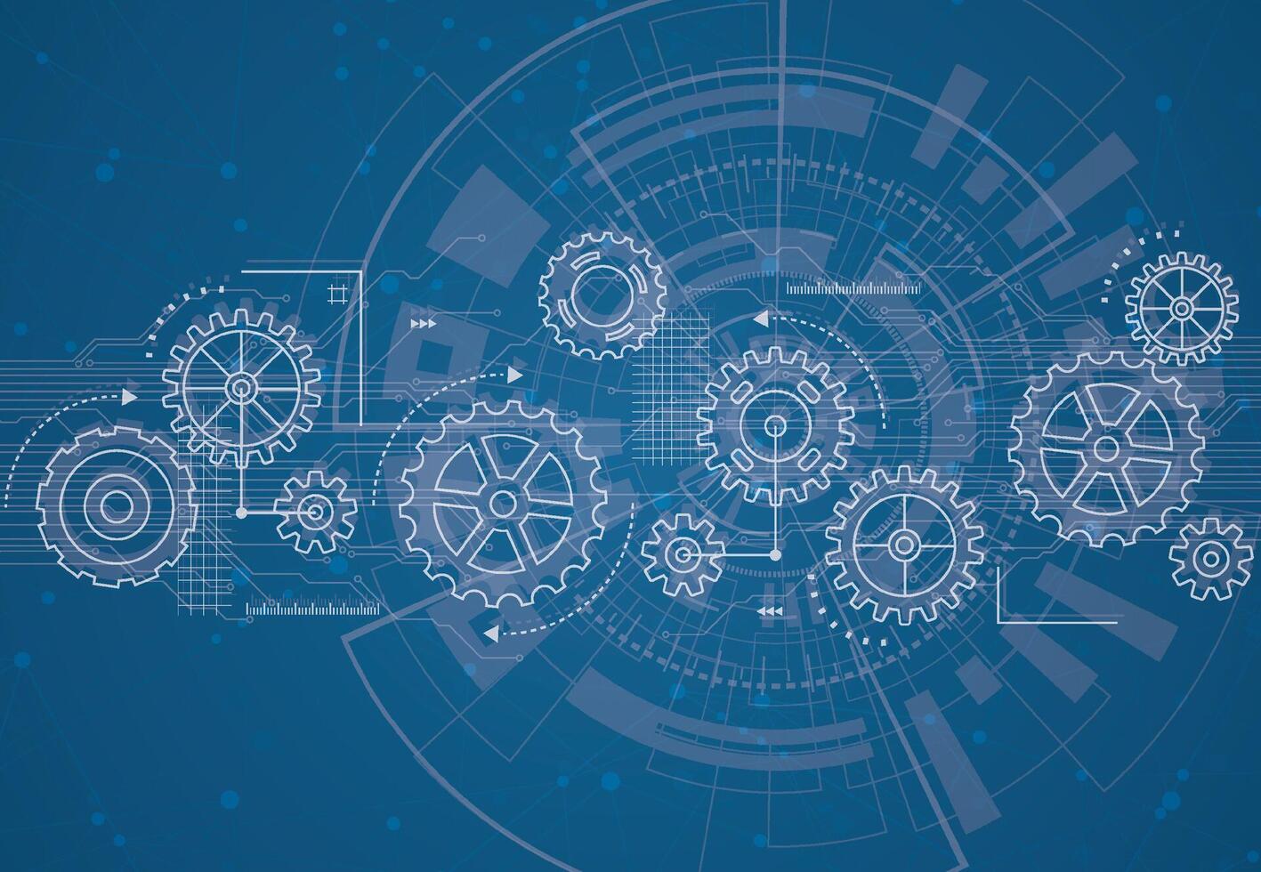fond abstrait mécanisme de roue dentée. la technologie des machines. illustration vectorielle vecteur