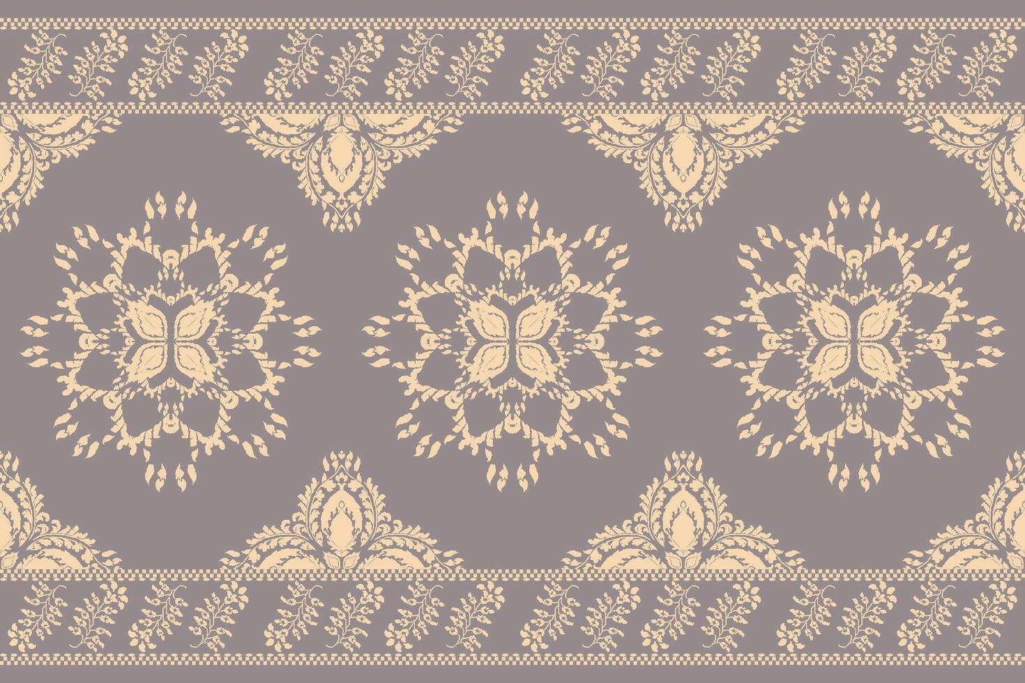 ikat tribal Indien sans couture modèle. ethnique aztèque en tissu tapis mandala ornement originaire de boho chevron textile.géométrique africain américain Oriental traditionnel vecteur illustrations. broderie style.