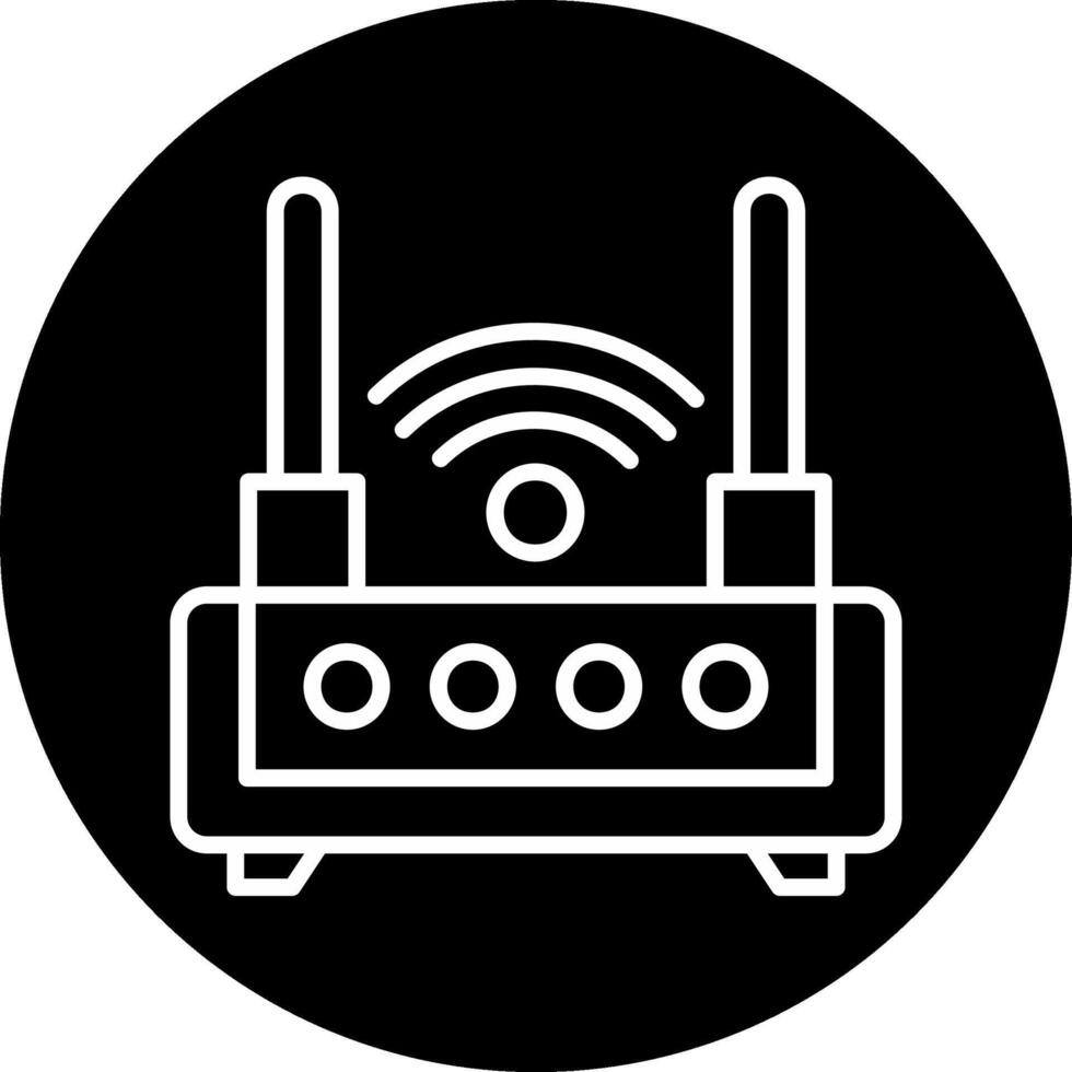 icône de vecteur de routeur wifi