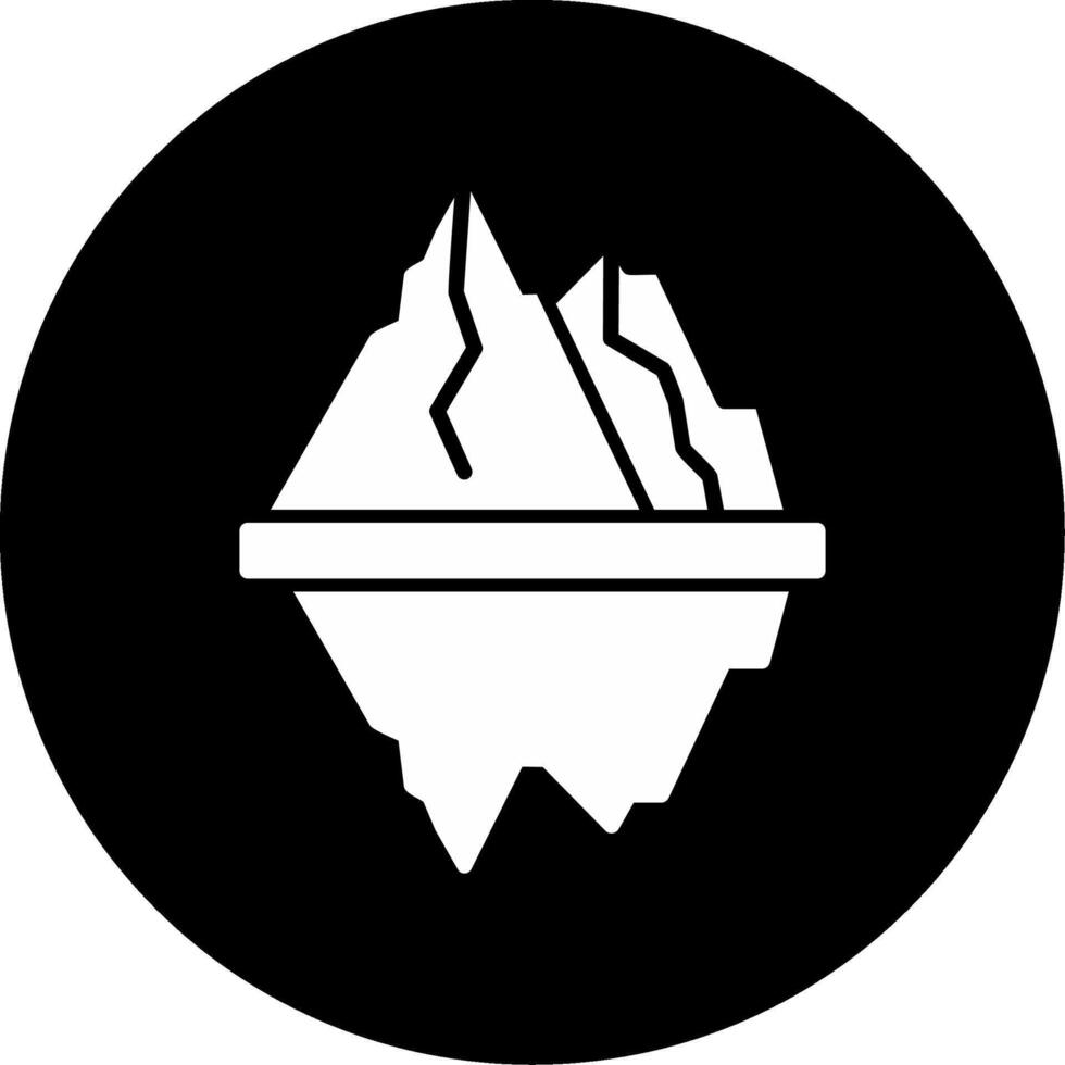 icône de vecteur d'iceberg