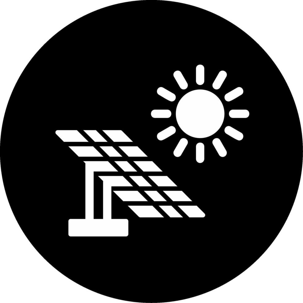 icône de vecteur de panneau solaire