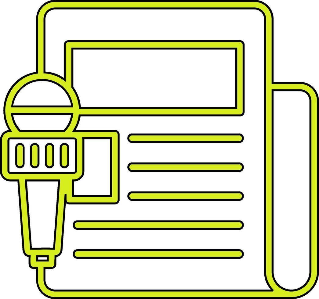 icône de vecteur de rapport de nouvelles