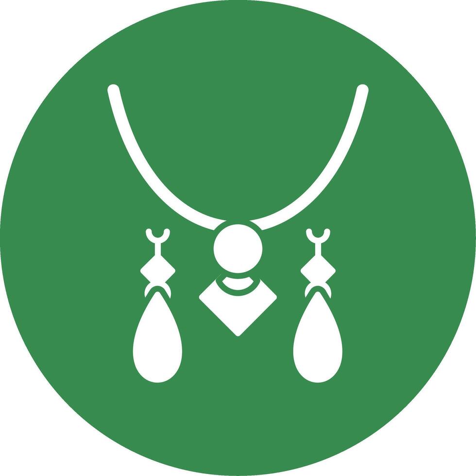 bijoux glyphe cercle icône vecteur