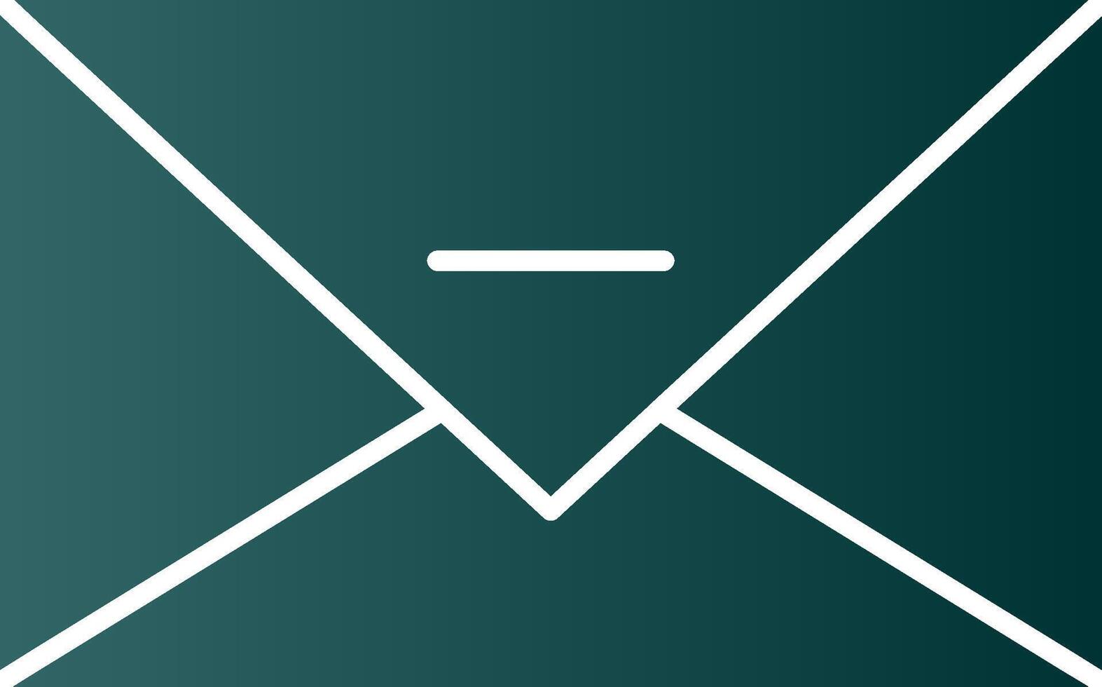 icône de dégradé de glyphe de courrier électronique vecteur