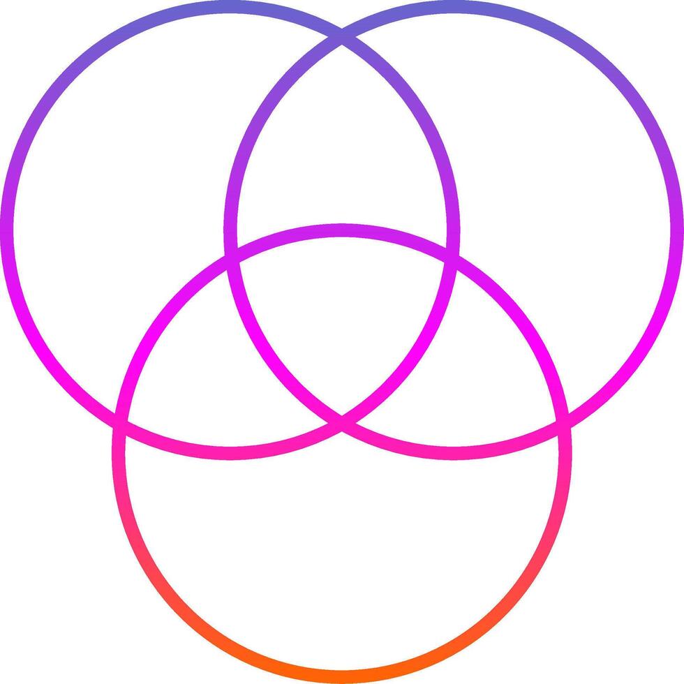 icône de gradient de ligne de diagramme vecteur