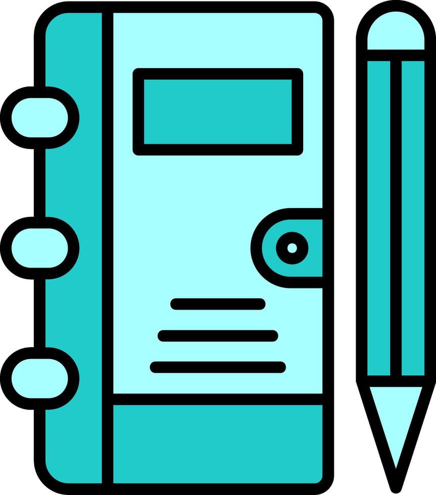 icône de vecteur de cahier