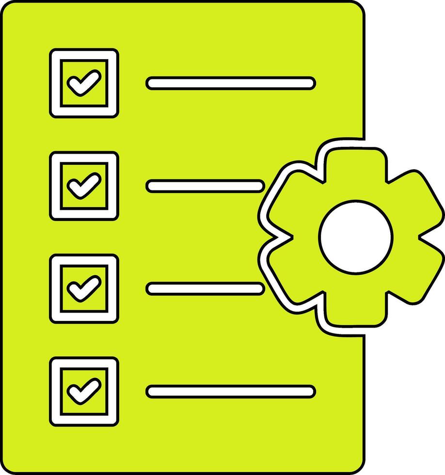 travail liste vecteur icône