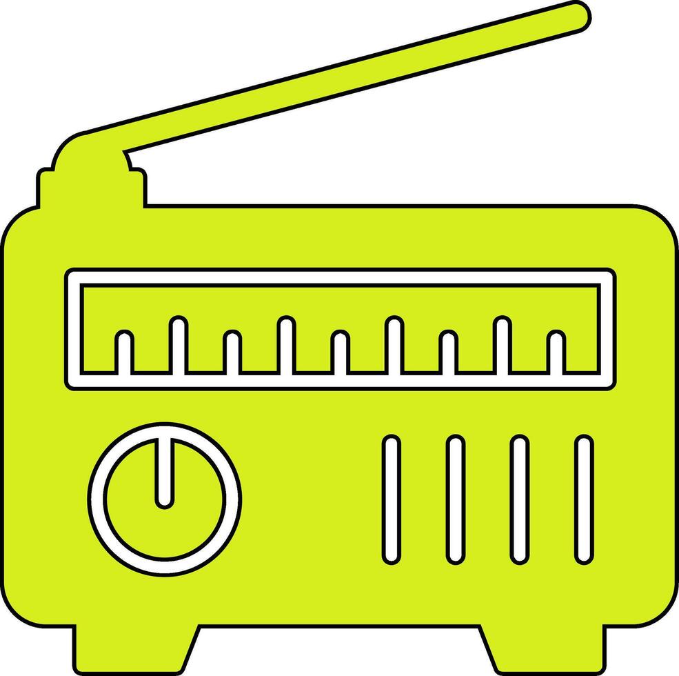 icône de vecteur radio