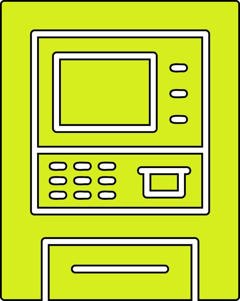 icône de vecteur de guichet automatique