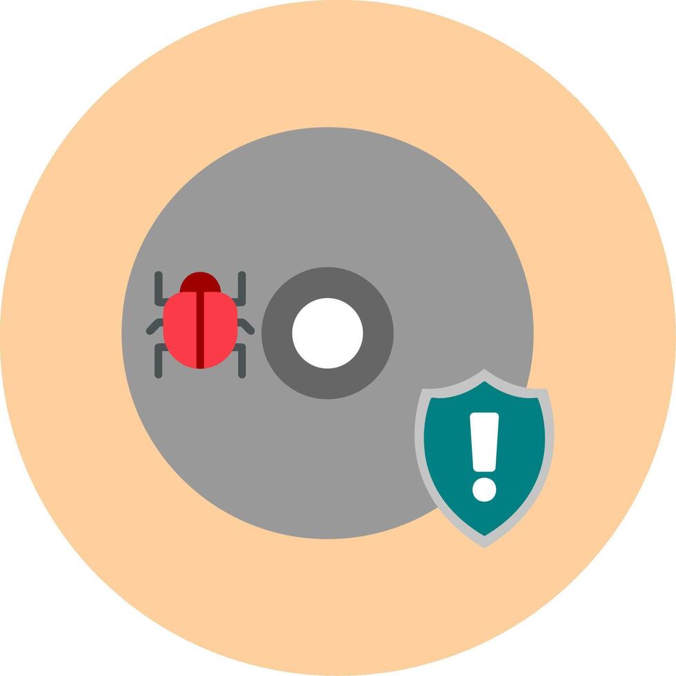 CD virus vecteur icône