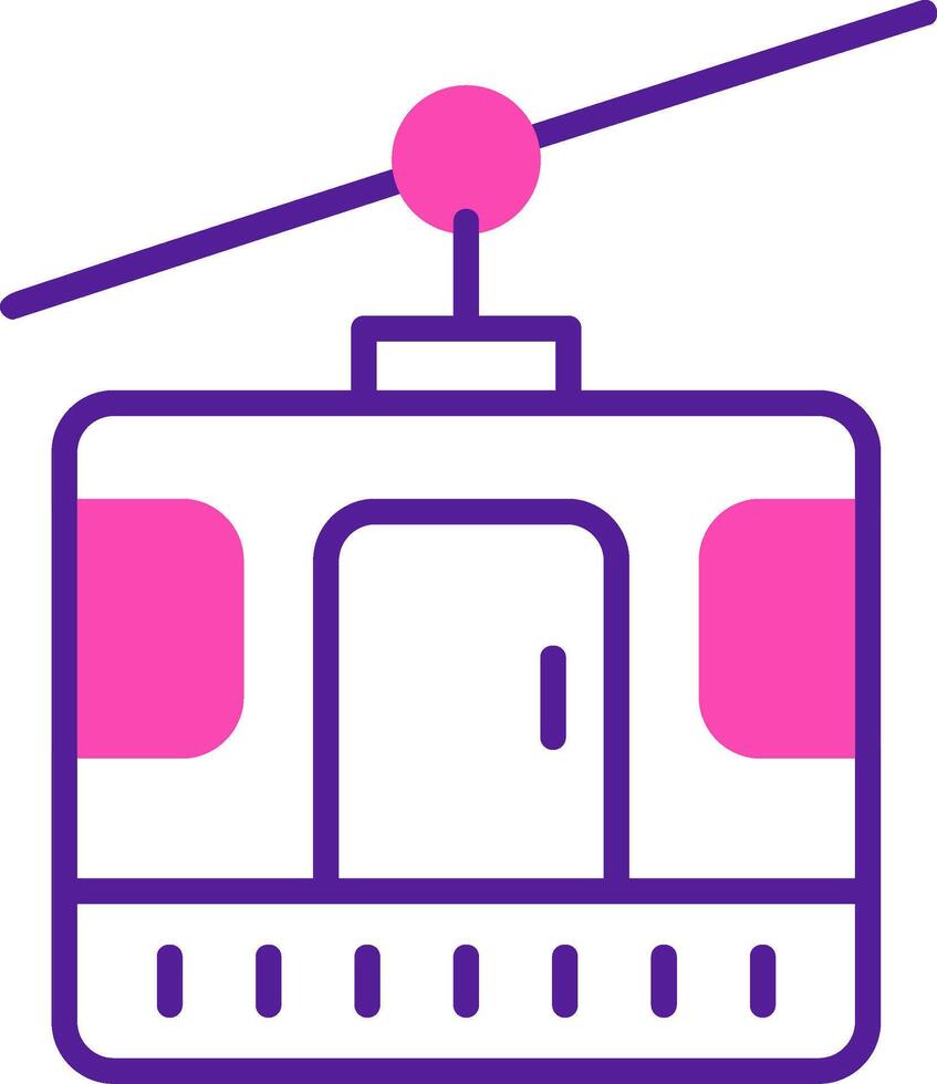 icône de vecteur de cabine de téléphérique