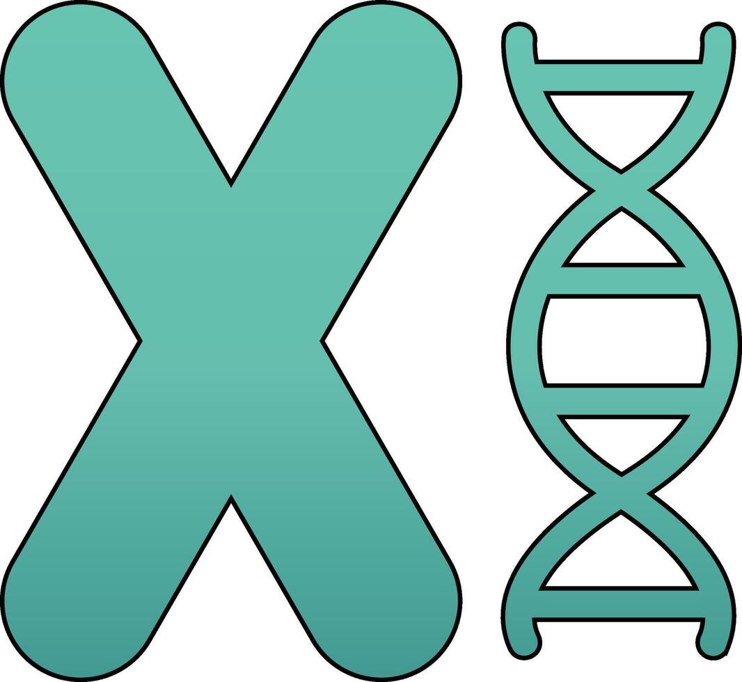 chromosome vecteur icône