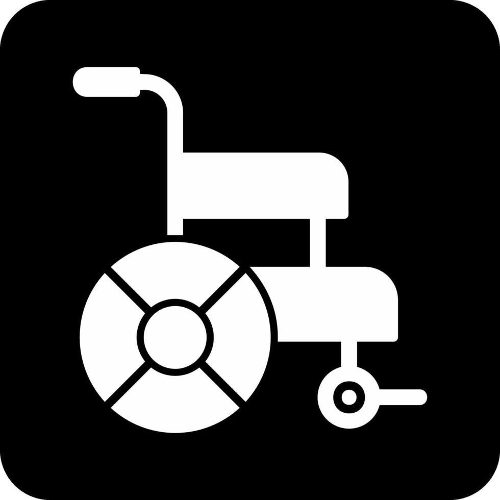 icône de vecteur de fauteuil roulant