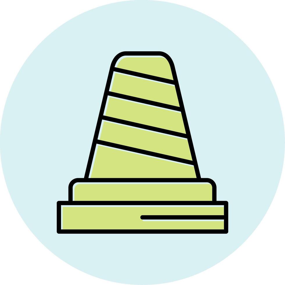icône de vecteur de cône de signalisation