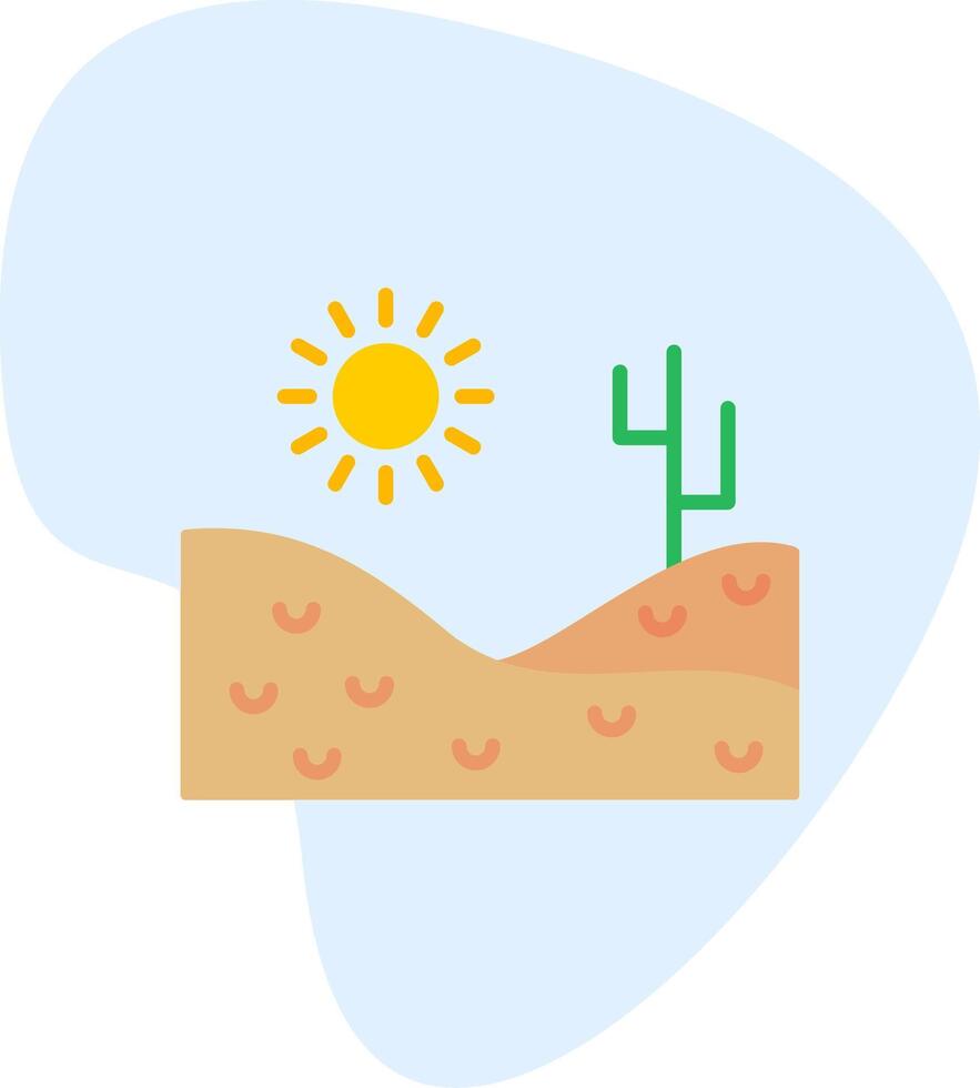 icône de vecteur de désert