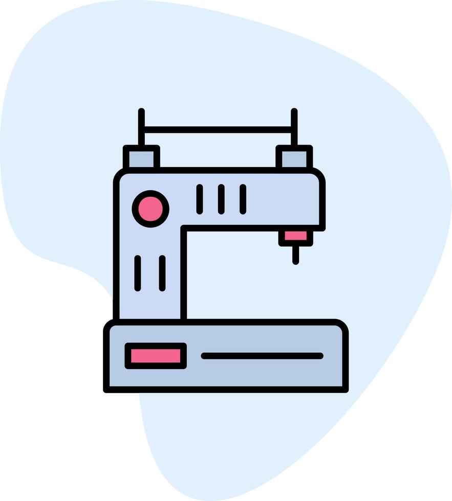 icône de vecteur de machine à coudre