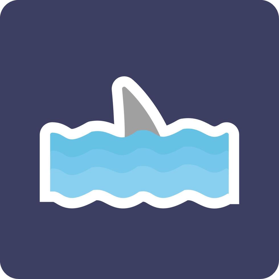 icône de vecteur de requin