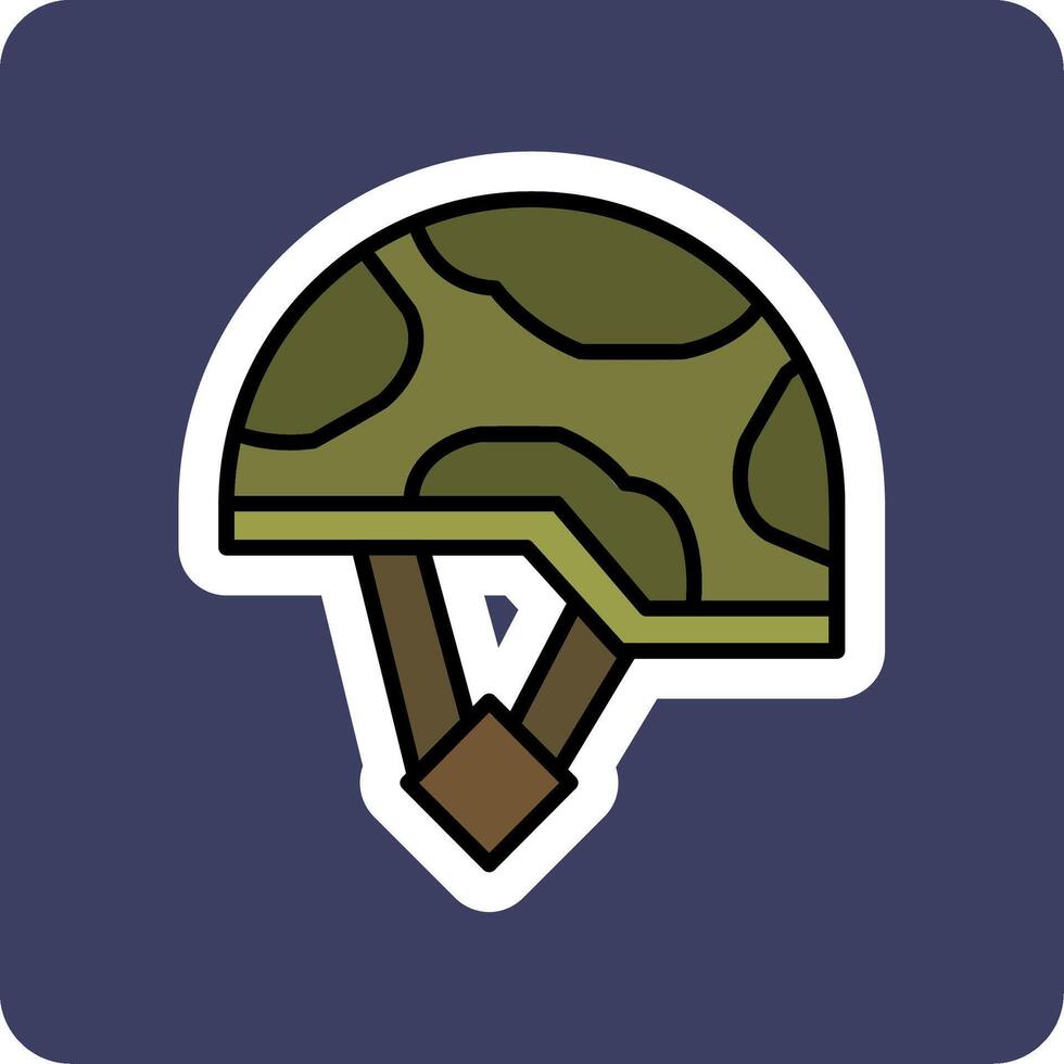 militaire casque vecteur icône