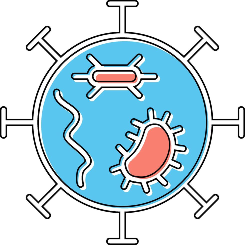 icône de vecteur de virus