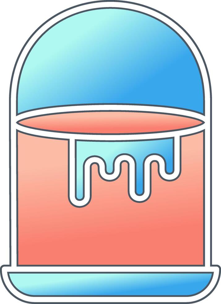 icône de vecteur de seau de peinture