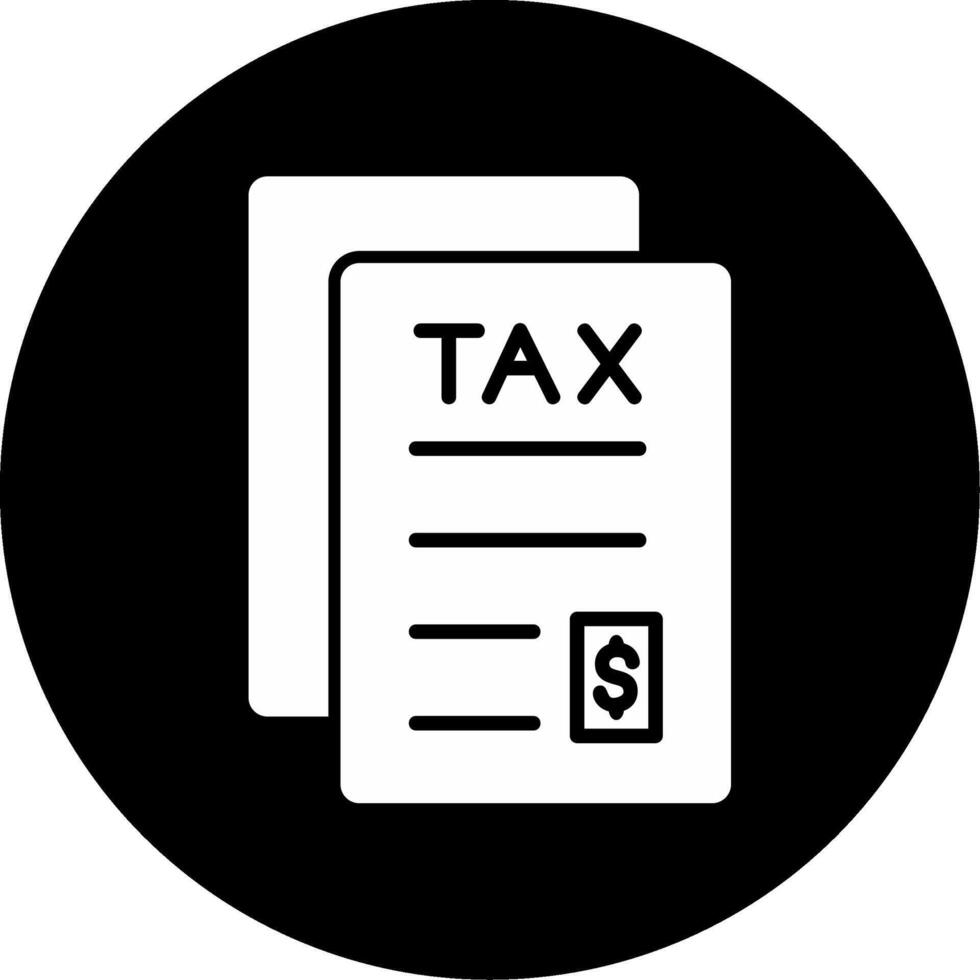 impôt fichier vecteur icône