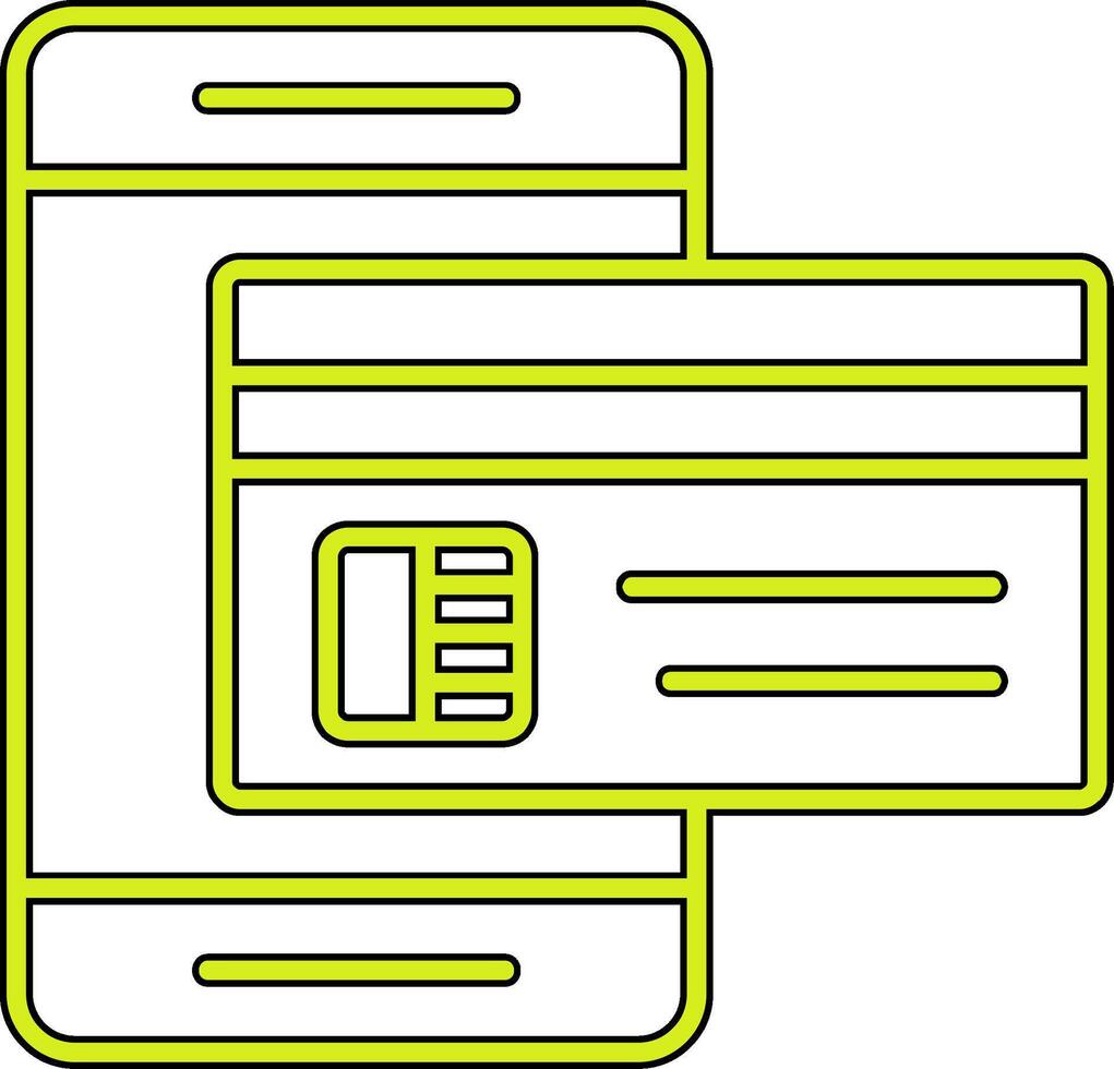 icône de vecteur de paiement en ligne