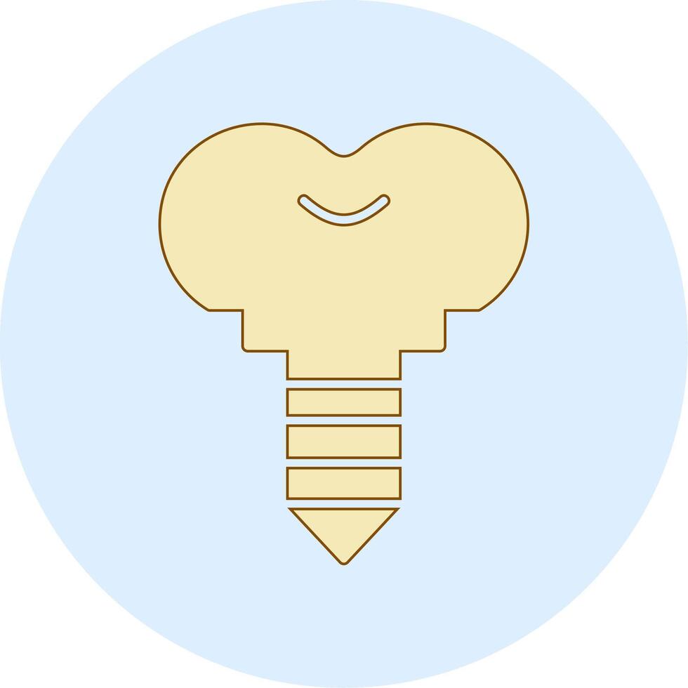 icône de vecteur d'implant dentaire